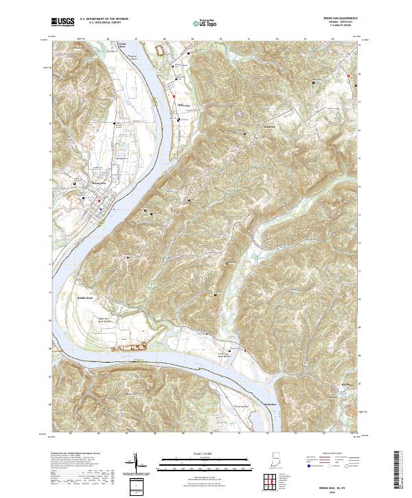 USGS Topographic Map – Rising Sun