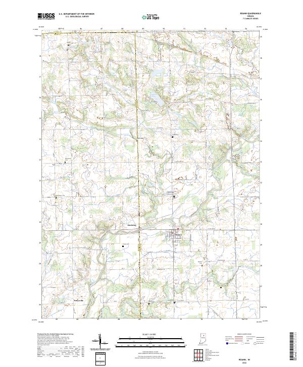 USGS Topographic Map – Roann