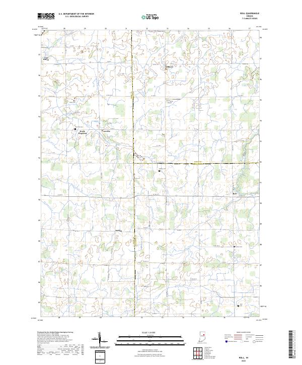 USGS Topographic Map – Roll