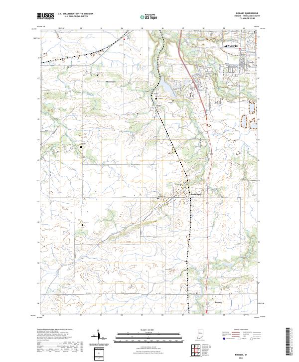 USGS Topographic Map – Romney