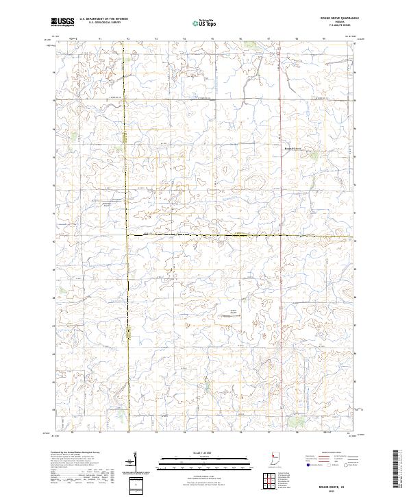 USGS Topographic Map – Round Grove