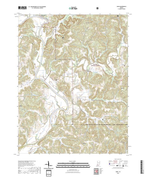 USGS Topographic Map – Rusk