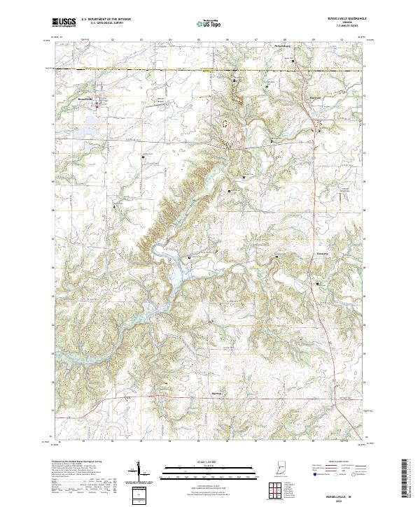 USGS Topographic Map – Russellville