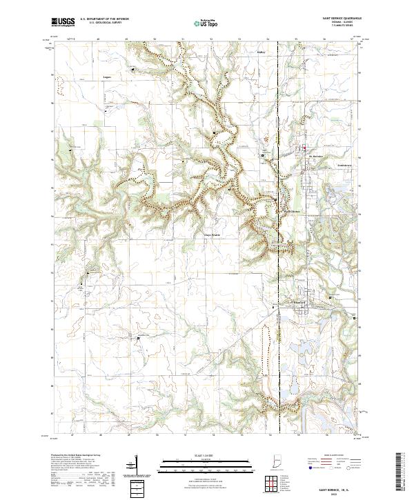 USGS Topographic Map – Saint Bernice