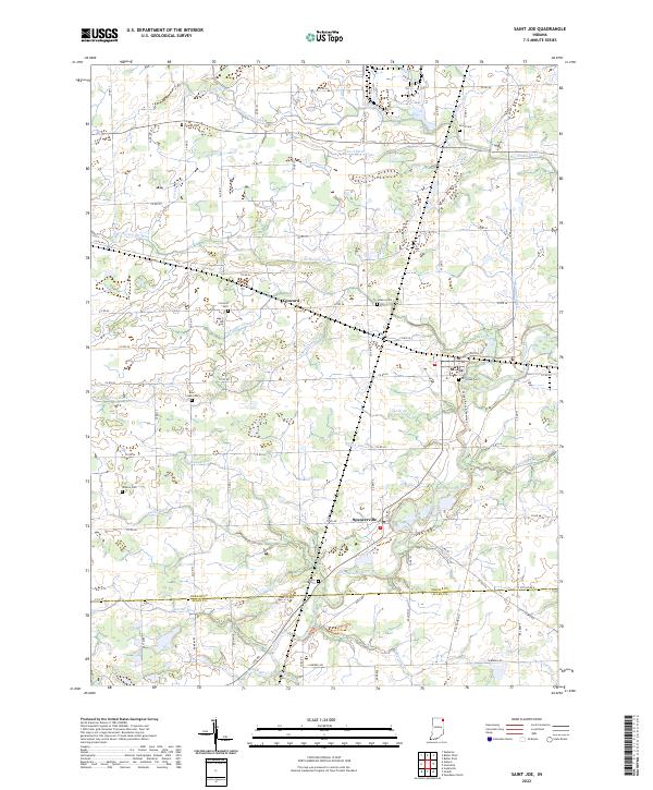USGS Topographic Map – Saint Joe