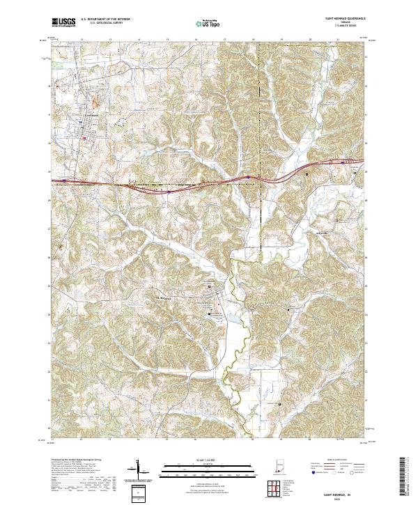 USGS Topographic Map – Saint Meinrad