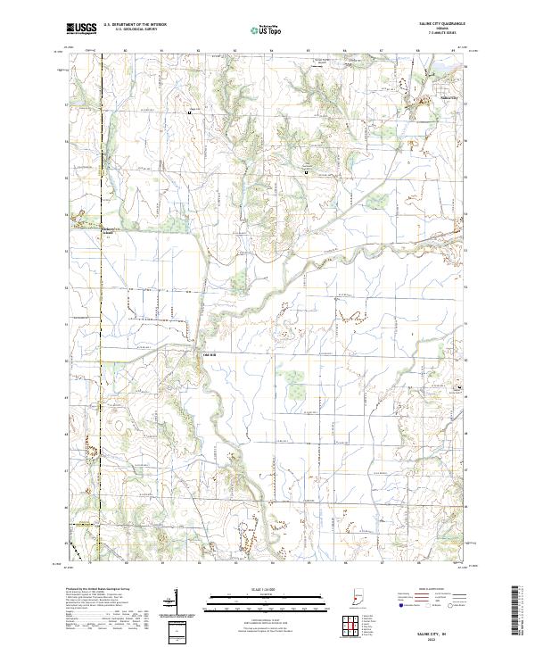 USGS Topographic Map – Saline City