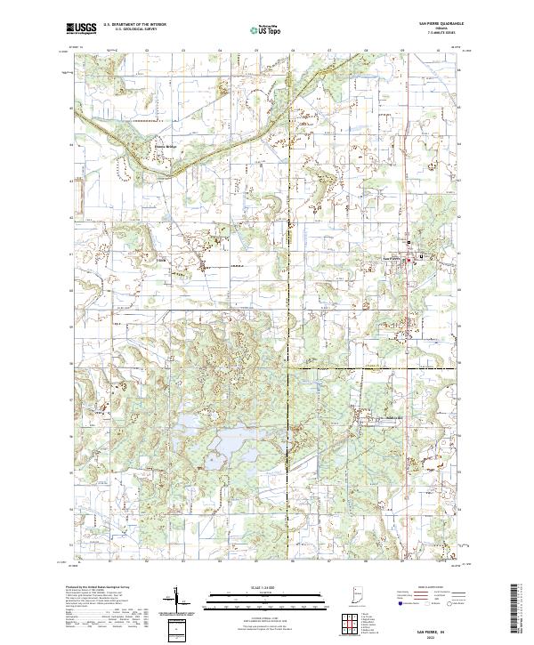 USGS Topographic Map – San Pierre