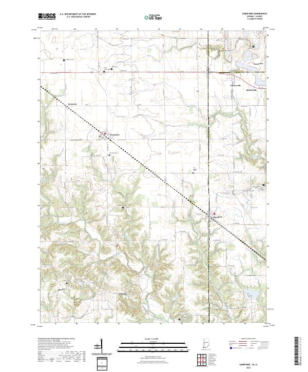 USGS Topographic Map – Sandford