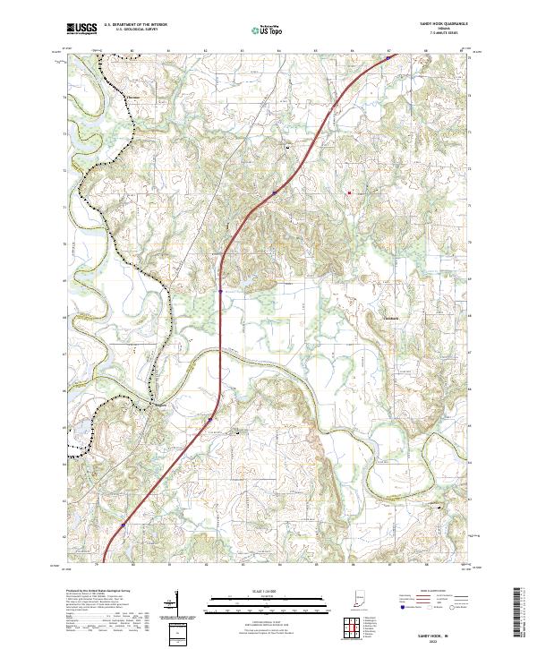 USGS Topographic Map – Sandy Hook