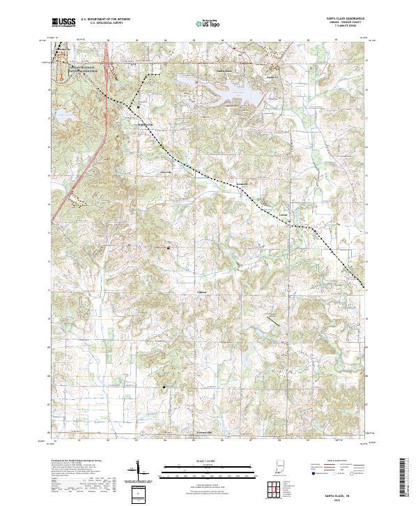 USGS Topographic Map – Santa Claus