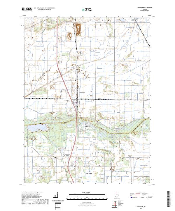 USGS Topographic Map – Schneider
