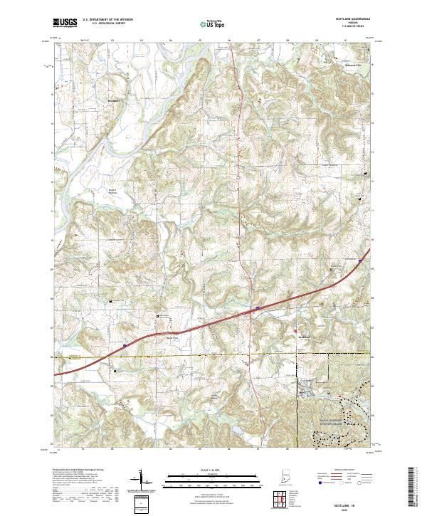 USGS Topographic Map – Scotland