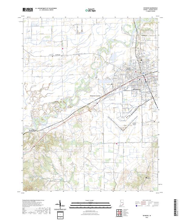 USGS Topographic Map – Seymour