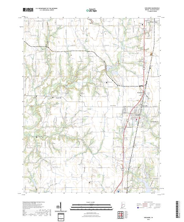 USGS Topographic Map – Shelburn