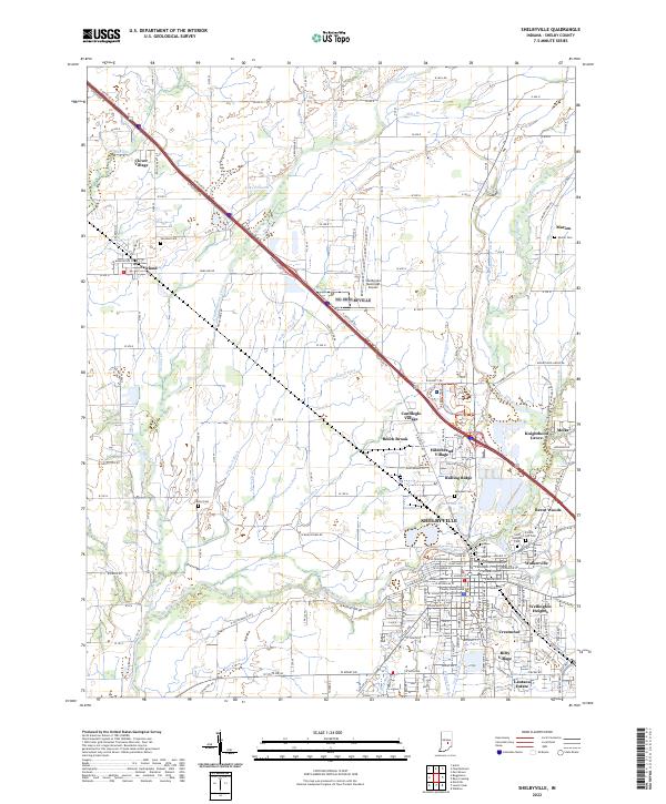 USGS Topographic Map – Shelbyville