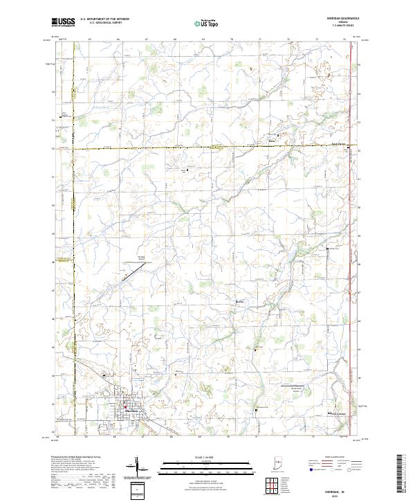 USGS Topographic Map – Sheridan