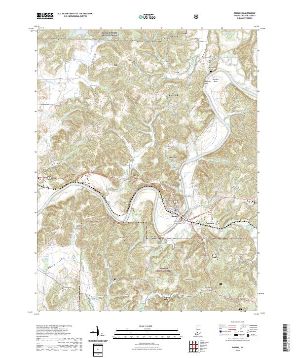 USGS Topographic Map – Shoals
