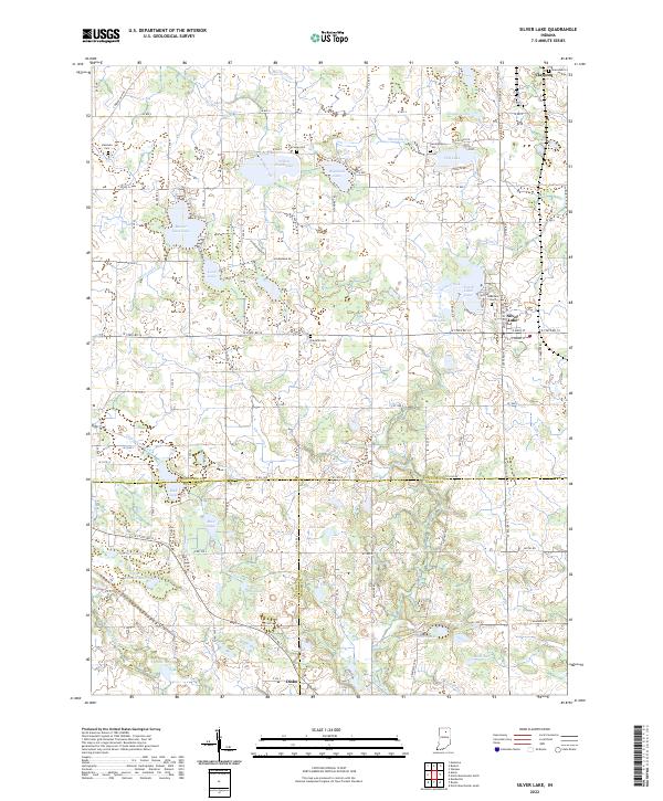 USGS Topographic Map – Silver Lake