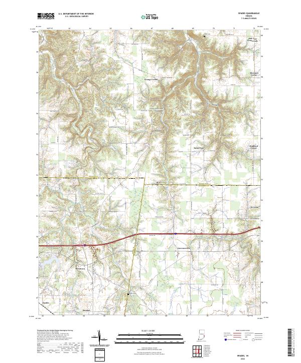USGS Topographic Map – Spades