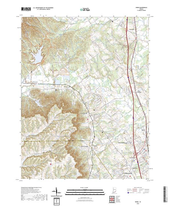 USGS Topographic Map – Speed