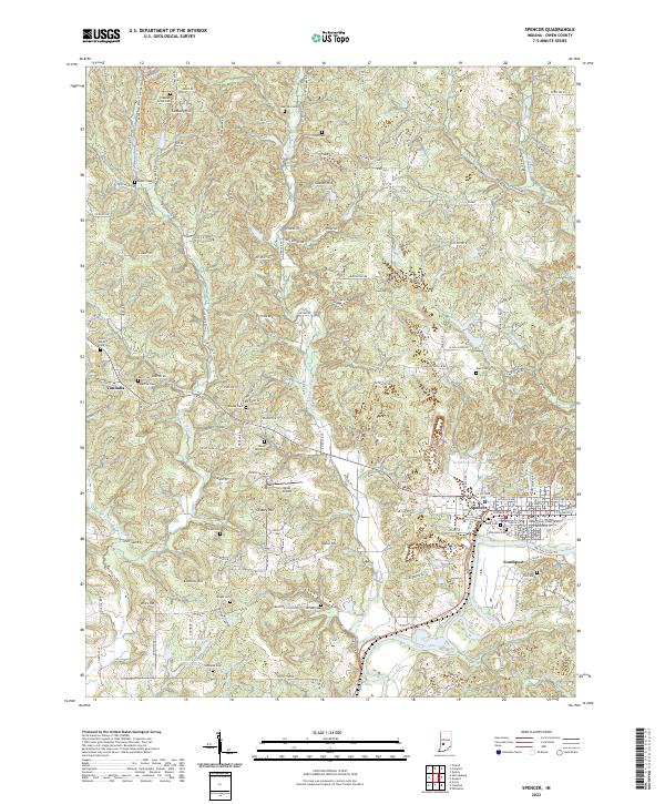 USGS Topographic Map – Spencer