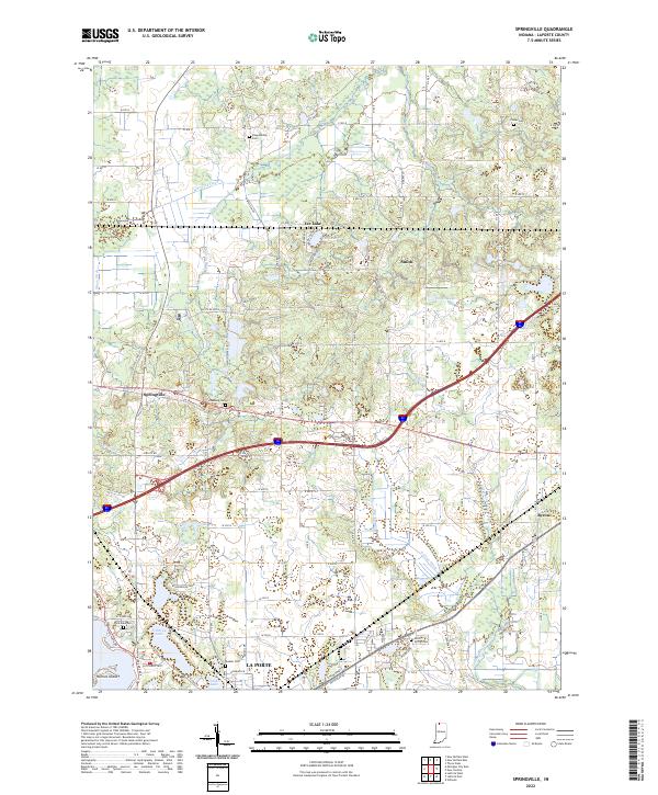 USGS Topographic Map – Springville