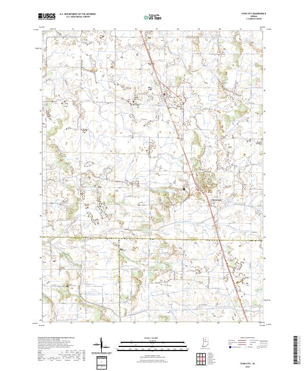 USGS Topographic Map – Star City