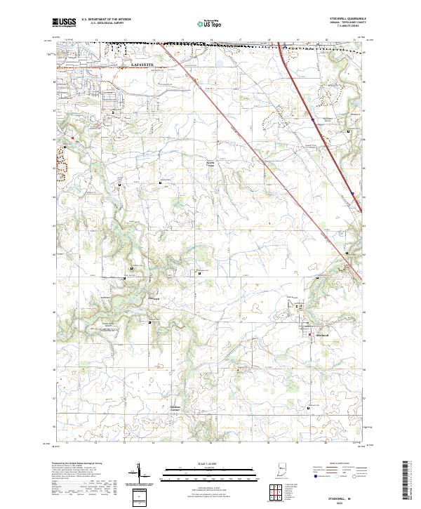 USGS Topographic Map – Stockwell