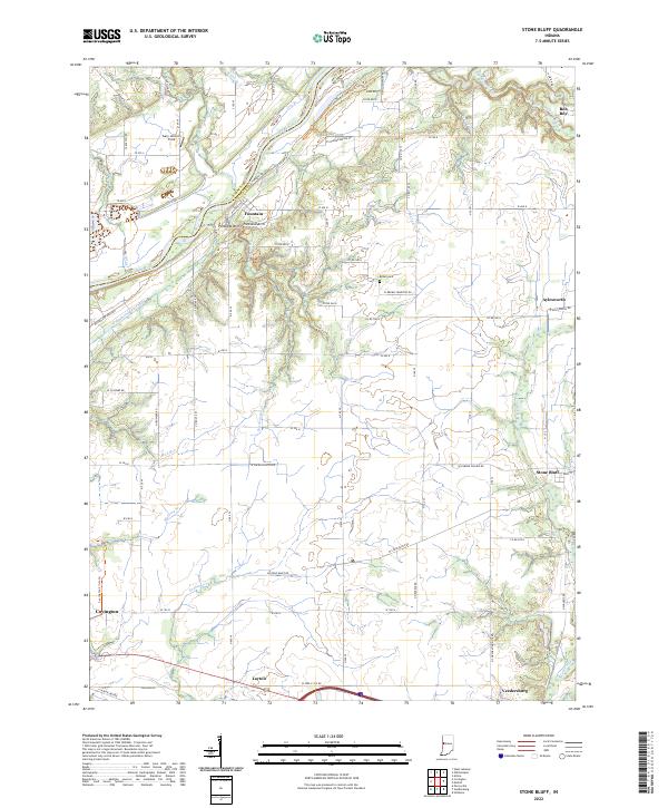 USGS Topographic Map – Stone Bluff