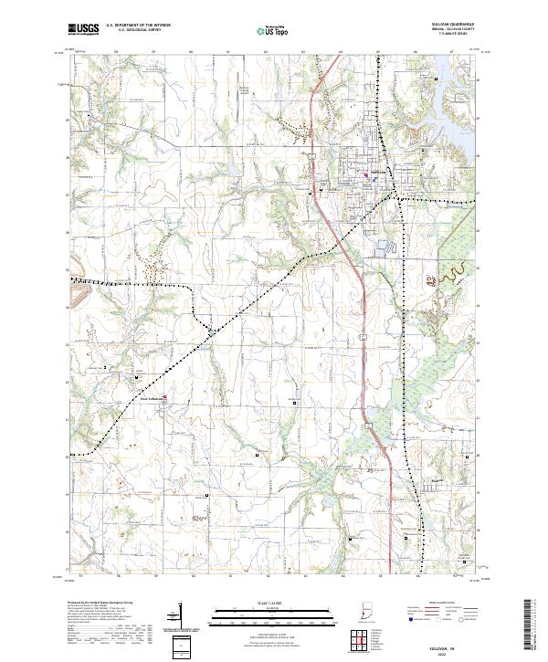 USGS Topographic Map – Sullivan