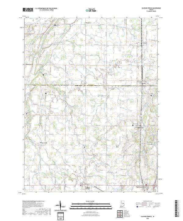 USGS Topographic Map – Sulphur Springs
