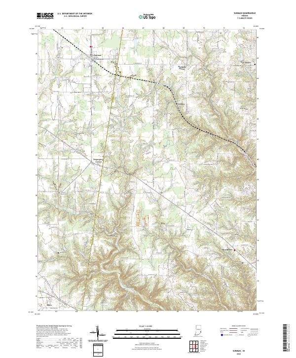 USGS Topographic Map – Sunman