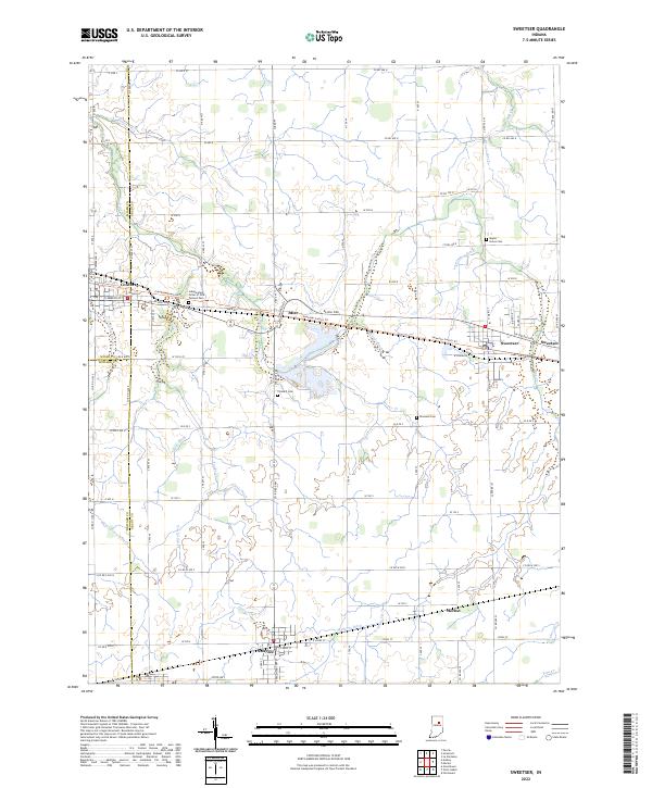 USGS Topographic Map – Sweetser