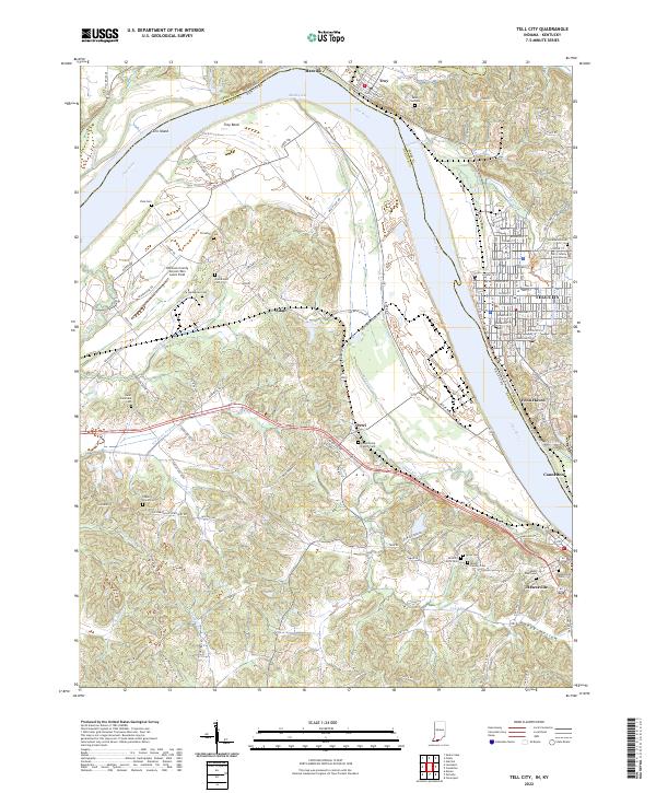 USGS Topographic Map – Tell City