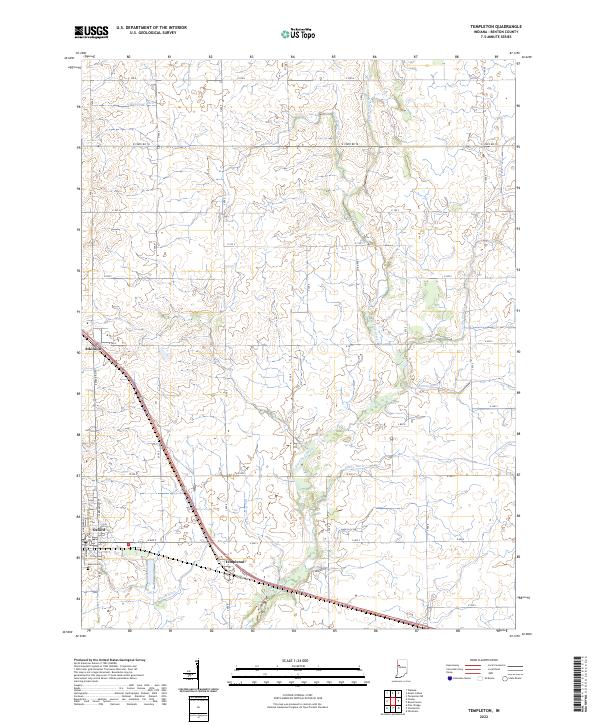USGS Topographic Map – Templeton