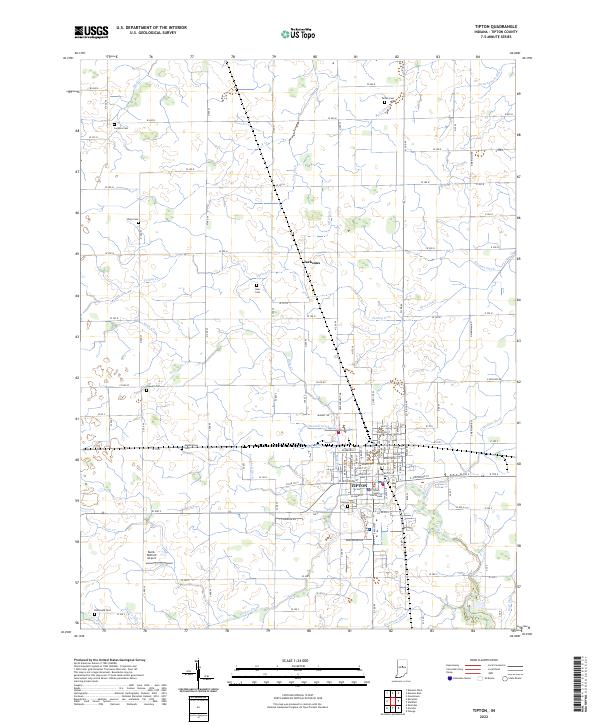 USGS Topographic Map – Tipton