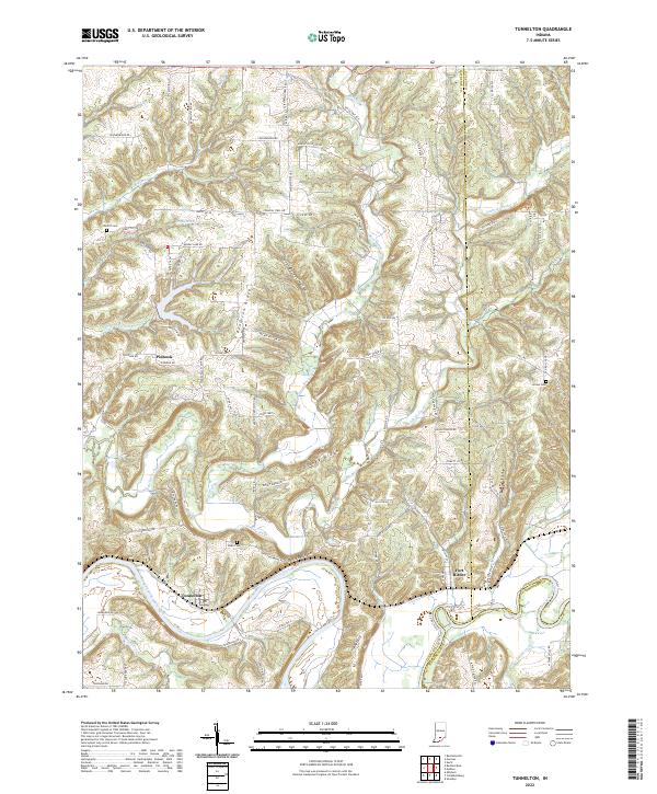 USGS Topographic Map – Tunnelton
