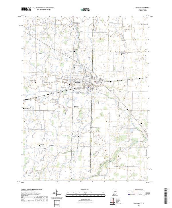 USGS Topographic Map – Union City