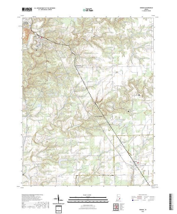 USGS Topographic Map – Vernon