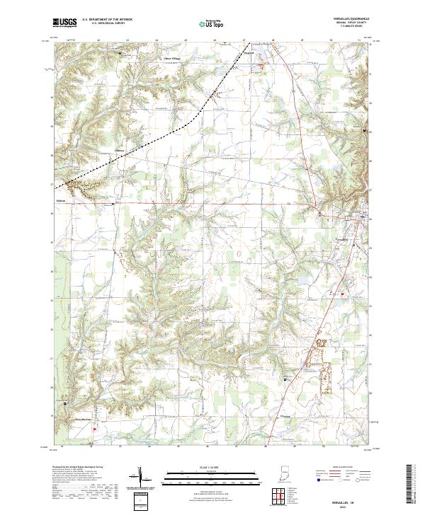 USGS Topographic Map – Versailles