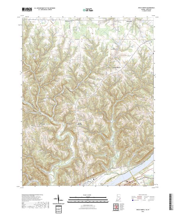 USGS Topographic Map – Vevay North
