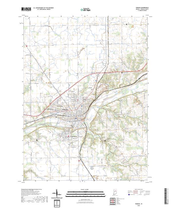 USGS Topographic Map – Wabash