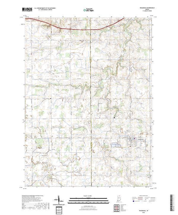 USGS Topographic Map – Wakarusa