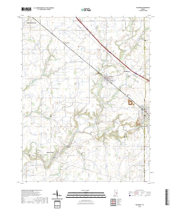 USGS Topographic Map – Waldron