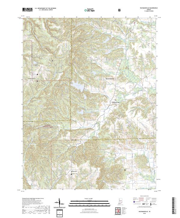 USGS Topographic Map – Waymansville