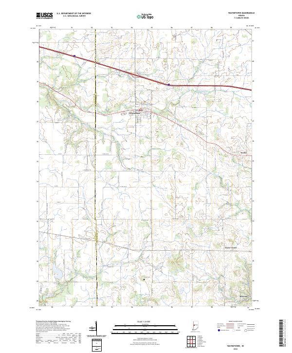 USGS Topographic Map – Waynetown