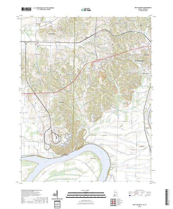 USGS Topographic Map – West Franklin