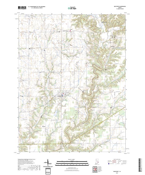 USGS Topographic Map – Westport