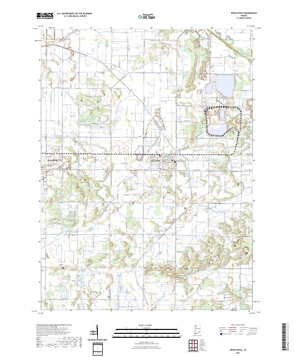 USGS Topographic Map – Wheatfield